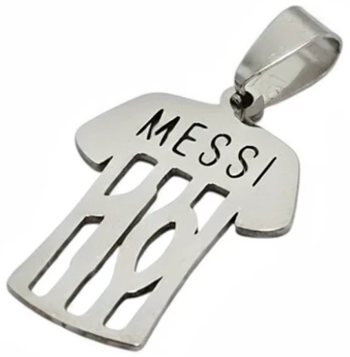 Dije de Acero Quirurgico la 10 de MESSI 28mm